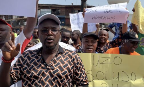 PHOTOS: Ochanja traders, Fegge residents hold solidarity rally for Soludo