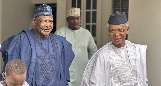 PHOTOS: El-Rufai visits suspended senator Ningi in Abuja