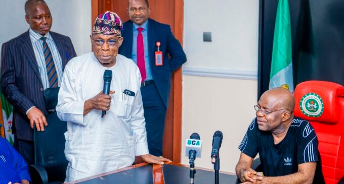 ‘Other governors should follow suit’ — Obasanjo commends Otti for repealing pension law