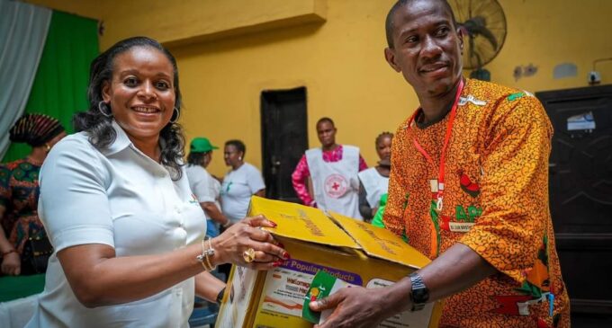Soludo’s wife distributes multivitamin supplements to 26,000 senior citizens in Anambra