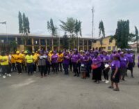 IWD: Imo police officers’ wives share cash, food items to indigent women