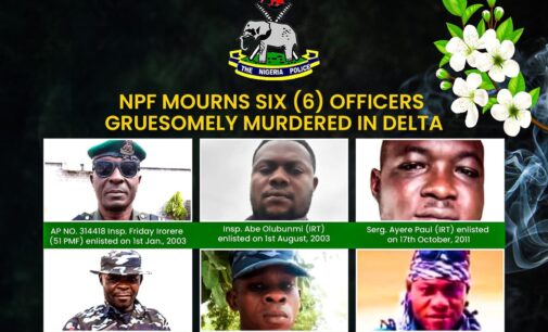 Police arrest 8 suspects over murder of six officers in Delta
