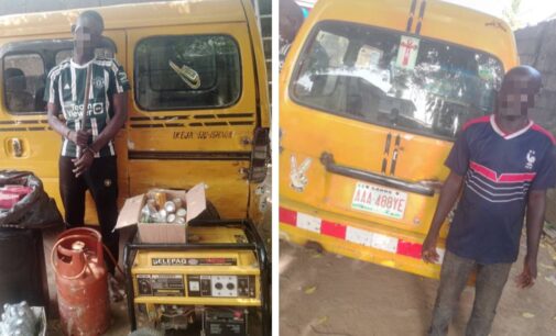 Police nab two suspects over shop burgling in Lagos