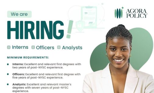 APPLY: Agora Policy announces internship, analyst recruitment