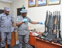 Customs intercepts N500m ammunition concealed in sacks of garri