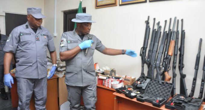Customs intercepts N500m ammunition concealed in sacks of garri