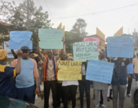 NASU, SSANU protest withheld salaries in UNILAG amid strike