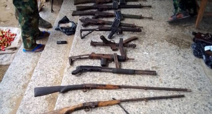 Troops arrest three Delta community leaders, recover high-grade weapons