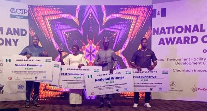 Four Nigerian entrepreneurs get $32,500 prize for cleantech innovations