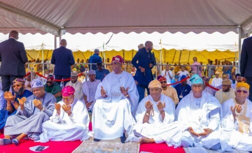 PHOTOS: Tinubu, Shettima, Zulum, Uba Sani… Nigerian leaders observe Eid-el-Fitr prayer