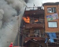 14 buildings affected as fire razes Lagos market — second time in three weeks