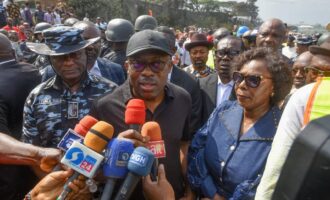 Fubara visits scene of road inferno, promises support for families of victims