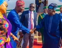 Tinubu arrives Lagos ahead of Eid-el-Fitr celebration