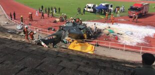 10 dead as Malaysian navy helicopters collide mid-air during training