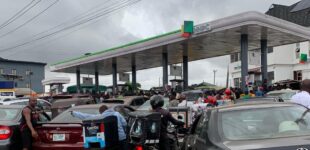 PHOTOS: Traffic congestion as petrol queues resurface in Lagos