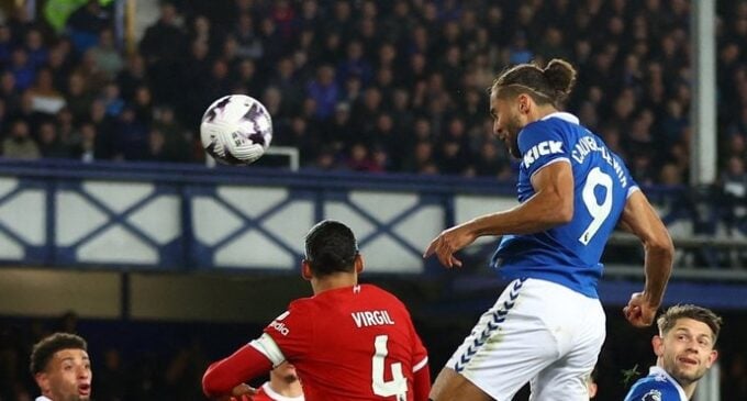 EPL: Everton defeat Liverpool as Man United scrape win