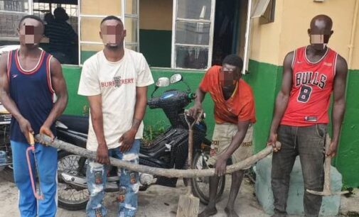 Police arrest four suspects for vandalising armoured cables in Lagos