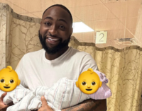 Davido: Being father of twins is best feeling ever… they don’t cry