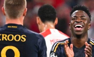 UCL semis: Vinicius nets brace to earn Real Madrid first-leg draw at Bayern