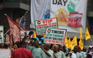 ‘Let the poor breathe’ — Workers’ Day across Nigeria in pictures