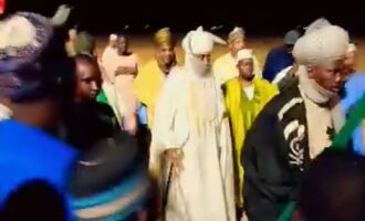 Dethroned Emir Aminu Bayero arrives Kano