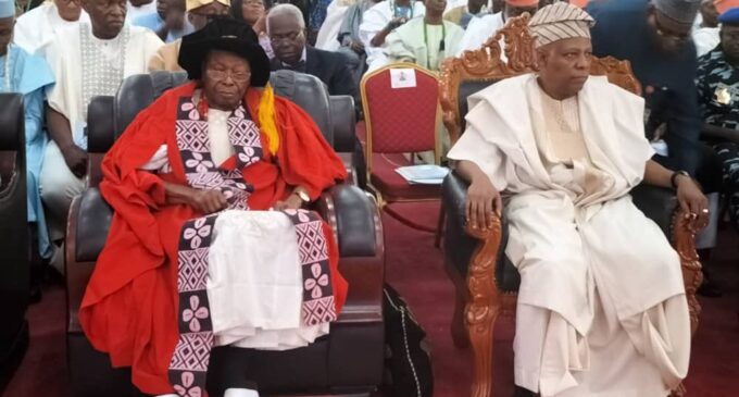 Tinubu confers Awujale with GCON on 90th birthday