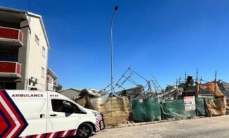 One dead, dozens trapped as building under construction collapses in South Africa
