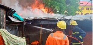 No casualty as fire guts section of Tejosho market