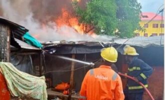 No casualty as fire guts section of Tejosho market