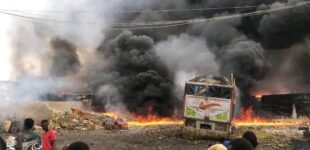 Hoodlums clash in Lagos, set market on fire