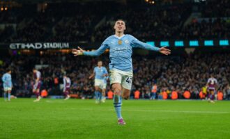 Foden named football writers’ player of the year