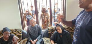 PHOTOS: Peter Obi pays condolence visit to Junior Pope’s family in Enugu