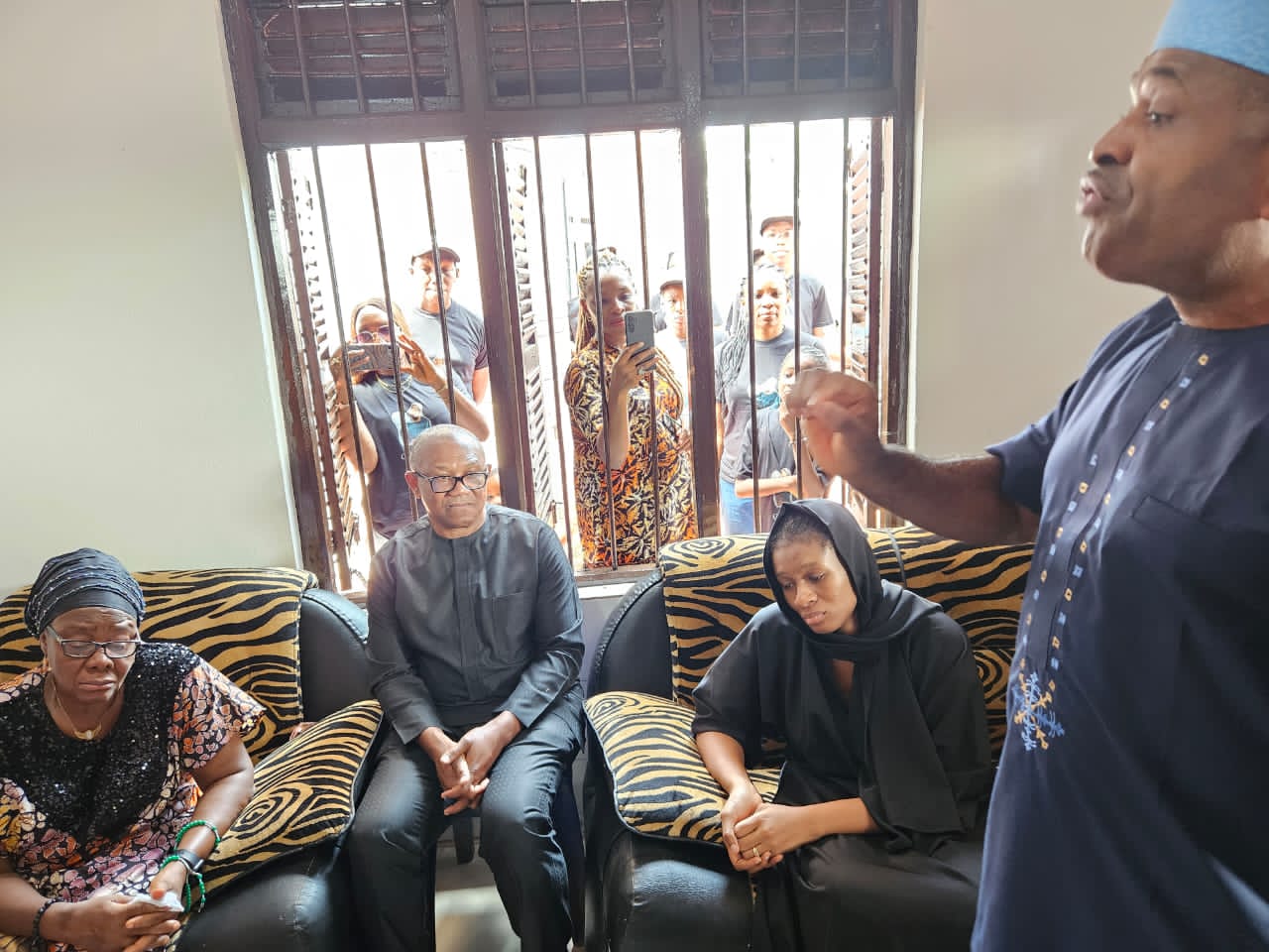 Peter Obi pays condolence visit to Junior Pope’s family in Enugu