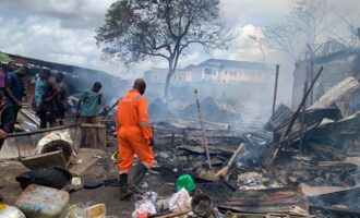 No casualty as fire guts section of Tejuosho market