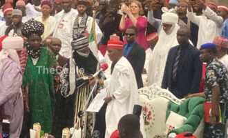 Sanusi receives reinstatement letter, turbaned as 16th Emir of Kano