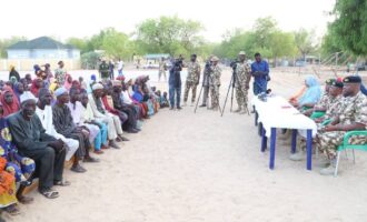 Troops hand over 350 rescued hostages in Sambisa forest to Borno government