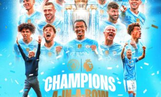 Man City win historic fourth consecutive EPL title