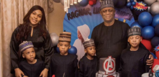 Chikwendu absent as Fani-Kayode flaunts another lady at his triplets’ birthday party