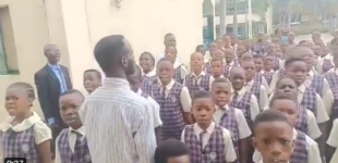 Videos of pupils reciting reintroduced national anthem go viral