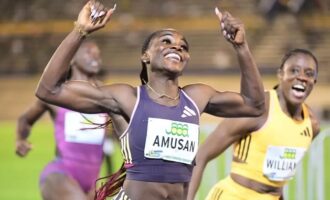 Amusan sets new world record in 100m hurdles in Jamaica