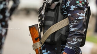A Nigeria police officer