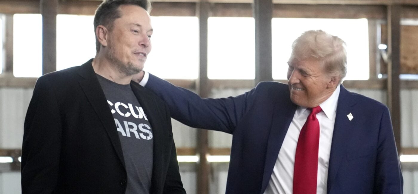 Elon Musk (left) and US President Donald Trump. Photo credit: AP