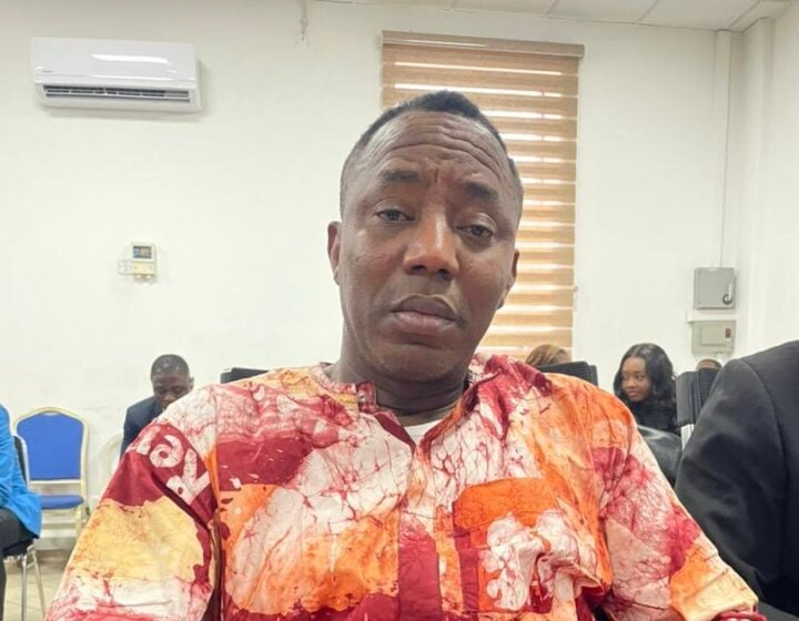 Omoyele Sowore in court on Wednesday, January 29, 2025