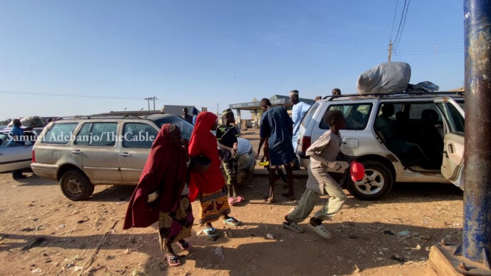 Some out-of-school child beggars in Kaduna.
