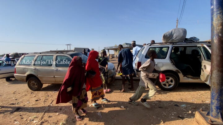 Some out-of-school child beggars in Kaduna.
