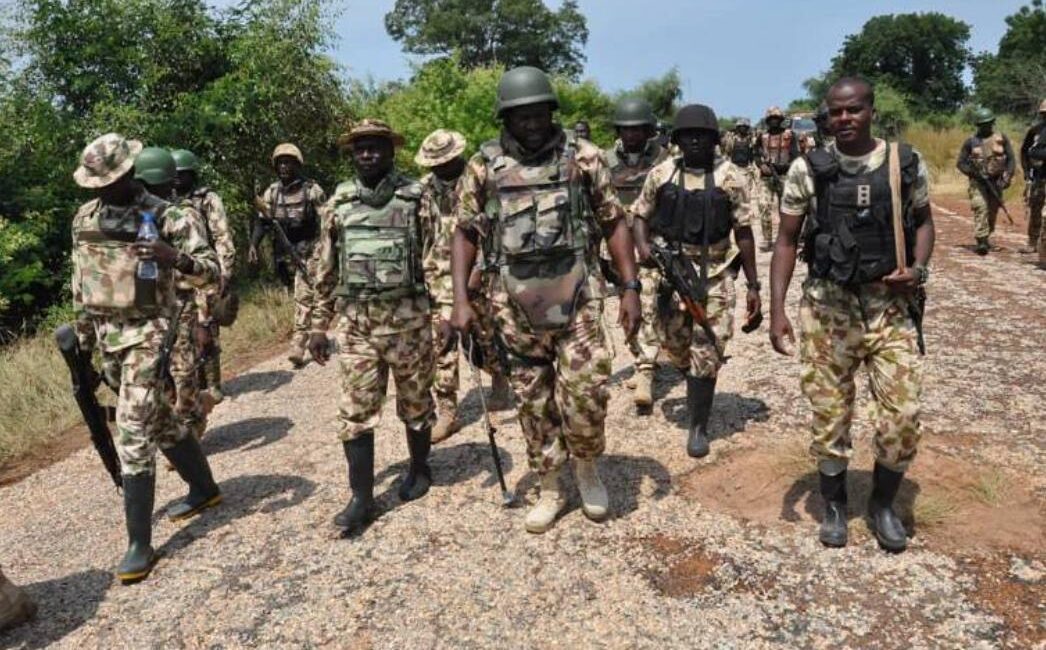 File photo of troops of the Nigerian army