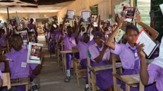 Students at a Nigerian school.