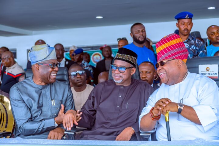 Seyi Makinde, Bala Mohammed and Ademola Adeleke, governor of Oyo state