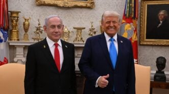 Netanyahu (left) and Trump in the Oval Office on Feb 4, 2025. Photo credit: @IsraeliPM on X