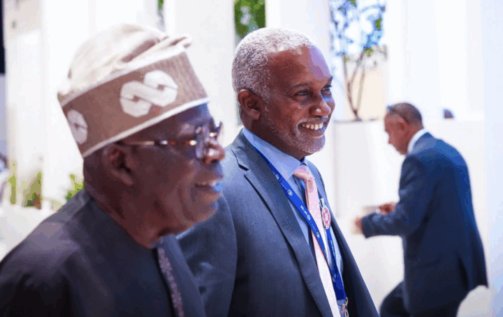L-R: President Tinubu with Yusuf Tuggar, minister of foreign affairs | File photo